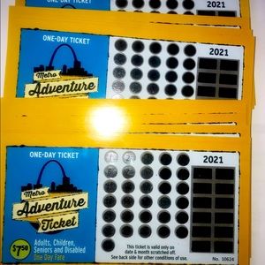 Hello everyone I’m selling St. Louis metro Adventure tickets I have 24 tickets.